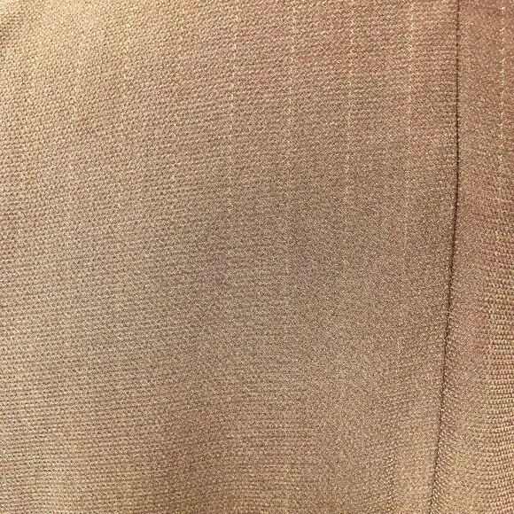 NWOT Jessica London 2 PC Brown Stripe Jacket Dress Suit Women's 22W Ruffle Lined